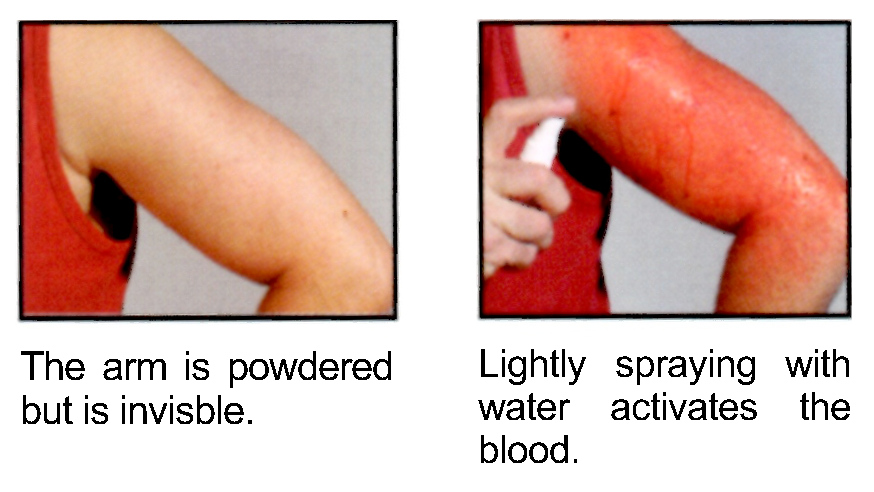 How to use magic blood powder™ on Arm