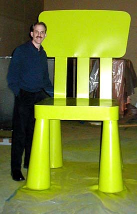 Tim and 300% Mammut Chair, IKEA Billboard Campaign