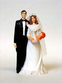 Bride and Groom Cake Topper for Sitcom