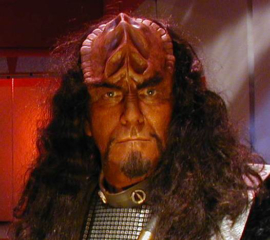 Klingon, played by Keith Blatt, Star Trek: Of Gods and Men, Makeup by Tim Vittetoe, ImpaQt FX
