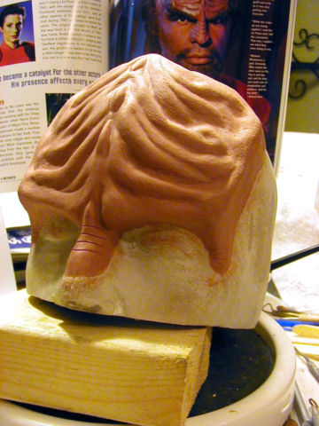 Alien Warrior Forehead "Worf" Style Sculpt by Tim Vittetoe