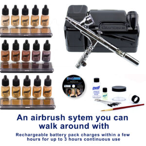 Walk-around Portable Professional Airbrush System with Makeup